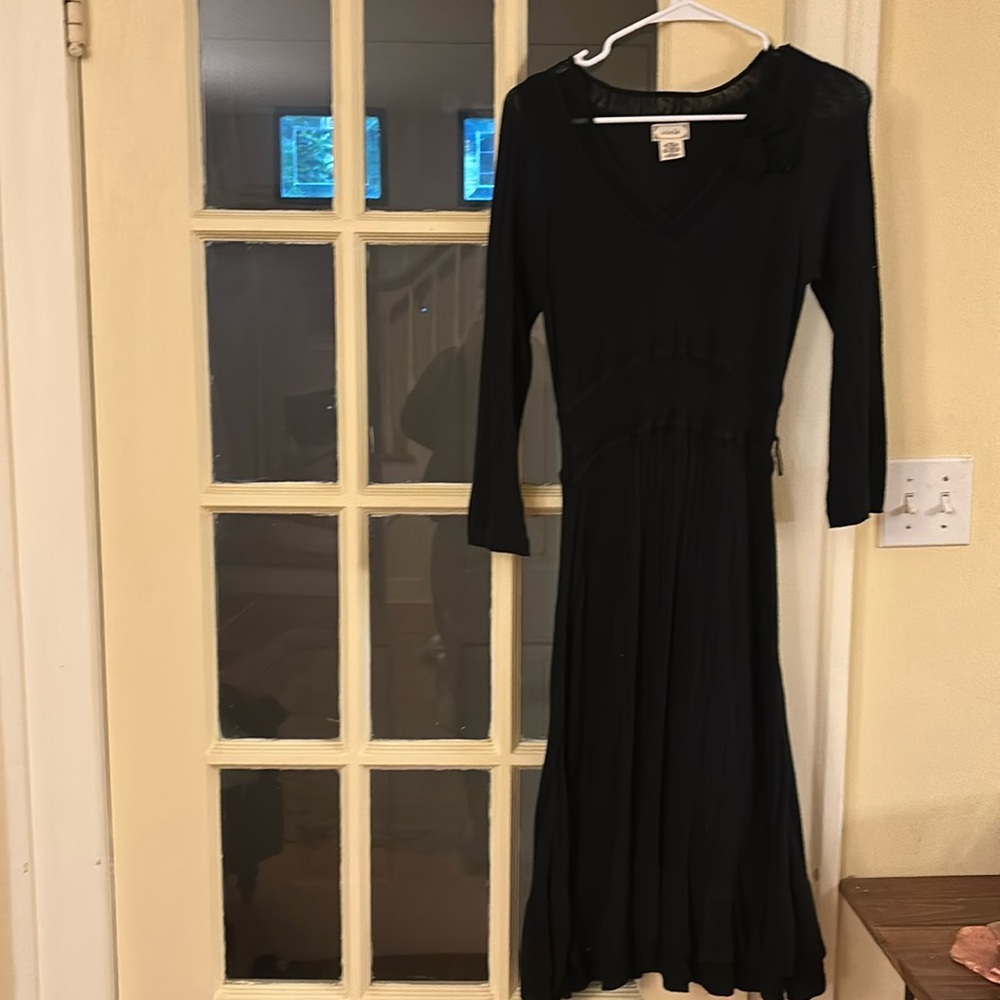 Anthro black dress
